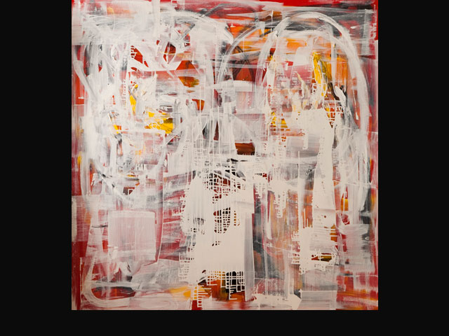 Behind the Mirror – acrylic 1.5 x 1.5 M