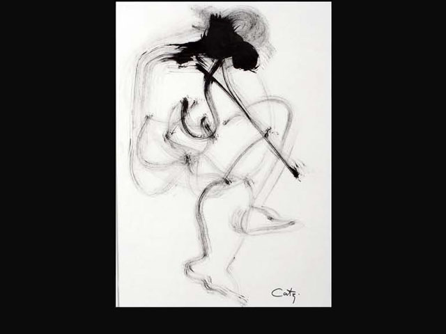 Reverie – ink 35 x 55 cm