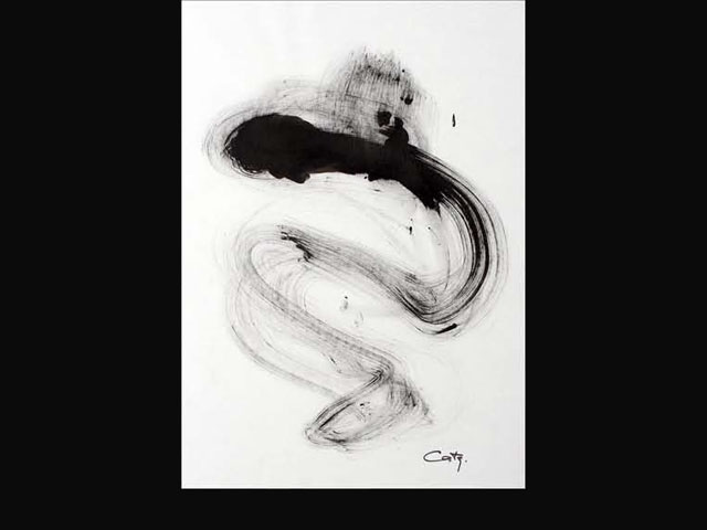 Pain – ink 35 x 55 cm