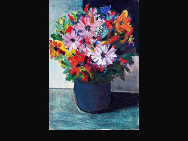 Afternoon with Flowers 2 – acrylic 64 x 45 cm