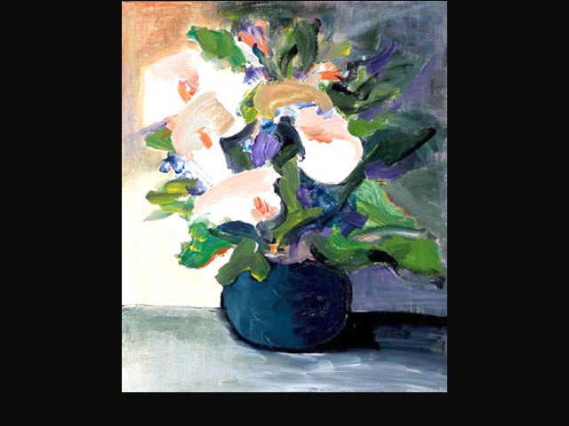 Dancing Calla Lilies – oil on canvas 40 x 50 cm