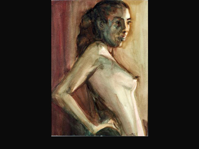 Flamenco Dancer – watercolor 70 x 50 cm