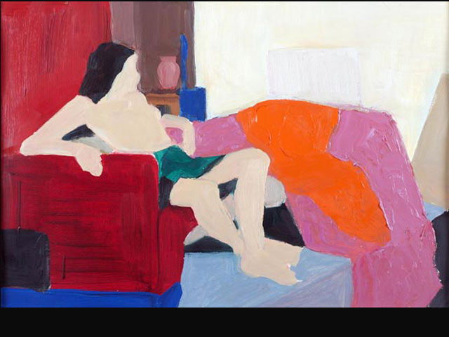 The Flood – flat oil on paper 35 x 40 cm