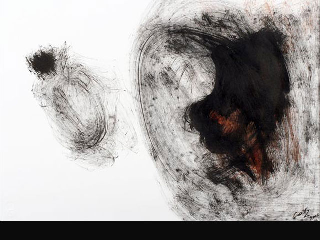 Confinement - ink 35 x 50 cm