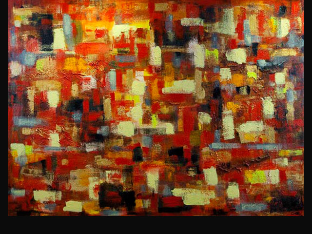 Sunset on the Sand 2 – acrylic on canvas 2 x 1.5 M