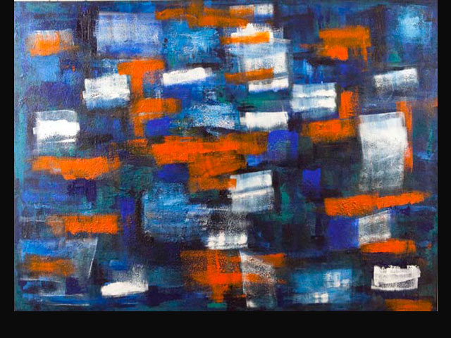 Starting to Navigate – acrylic on canvas 2 x 1.5 M