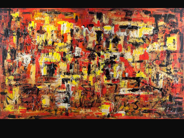 Everything is Literature – acrylic on canvas 2 x 1.5 M