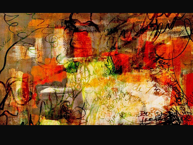 “ Playa de soles danzantes” acrílico de 0,55 x 0,35 mts.