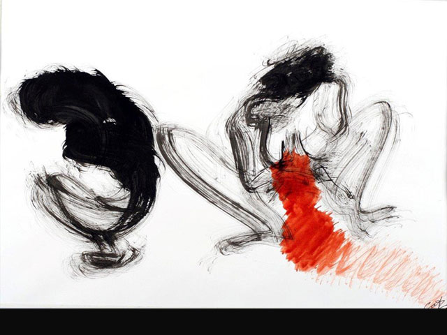 “La Violencia Incandescente de la Indiferencia”

Acrílico de 2 x 1,50 mts.
