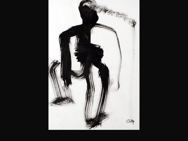 “Manos anónimas” tinta 35x50 cm.