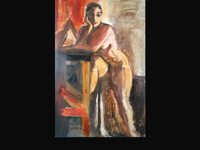 “Crepúsculo” óleo s/tela 200x120 cm.