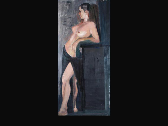 “Flamenco” óleo s/papel 200x85 cm.