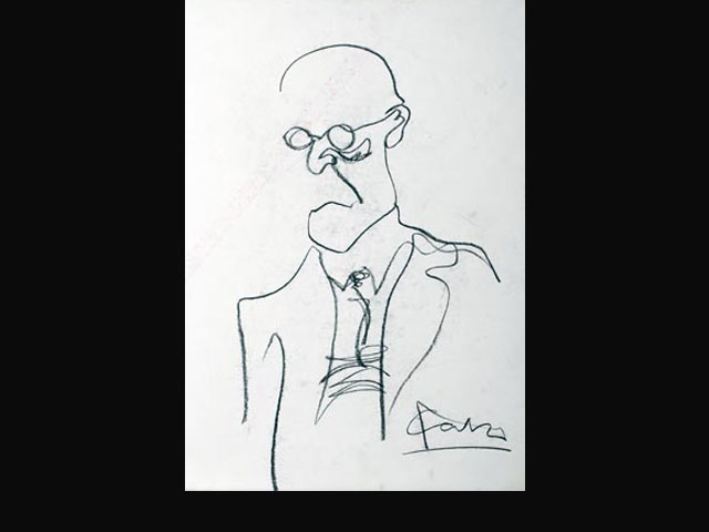 “Freud” carbonilla - 35x40 cm. 