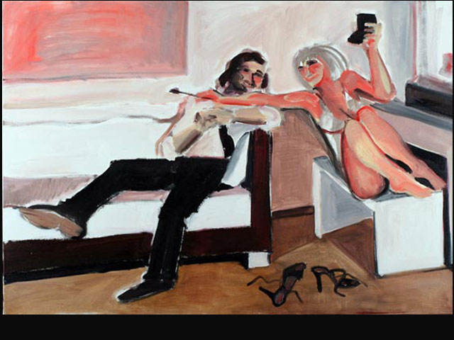 “La complicidad” óleo 100x70 cm.