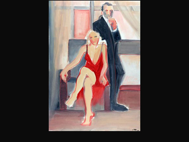 “La pose” óleo 100x70 cm.