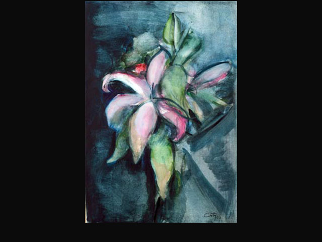 “Susurro” acuarela 64x45 cm.