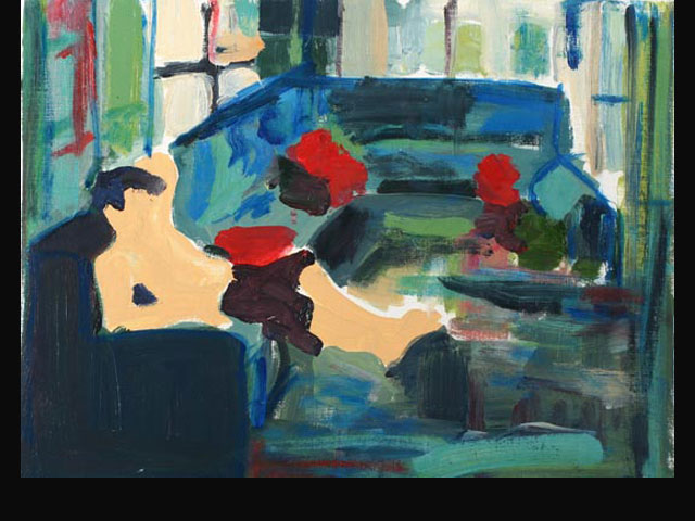 “La inundación” óleo plano s/papel 35x40 cm.